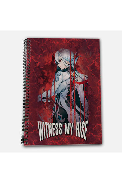 Define Moyas Genshin Impact Arlecchino A4 School Notebook 72 Sheets Model 4