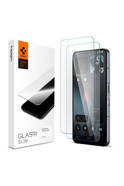 Spigen [Pachet 2 x] Folie Nothing Phone (3) Glas.tR Slim, transparenta