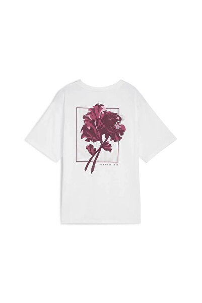 Puma Γυναικείο T-Shirt FLORAL CAT GRAPHIC TEE