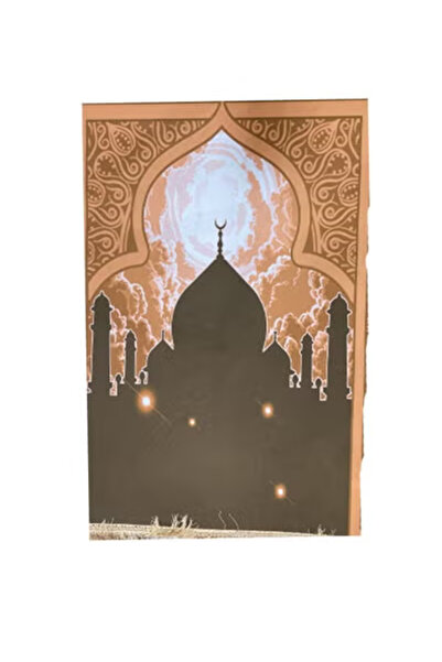 Raffine Embroidered Muslims Prayer Mat For Eid And Ramadan Eid Hajj Or Umrah