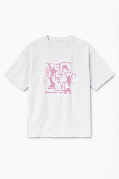 Altair Tr Oversize White Unisex Printed T-Shirt T-Shirt