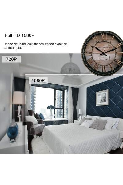 OEM WIFI Spy Camera, MCPM20 Hidden in Wall Clock with 20 cm Diameter, Full HD