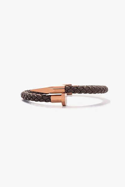 Getto Deri Leather Nails Bracelet