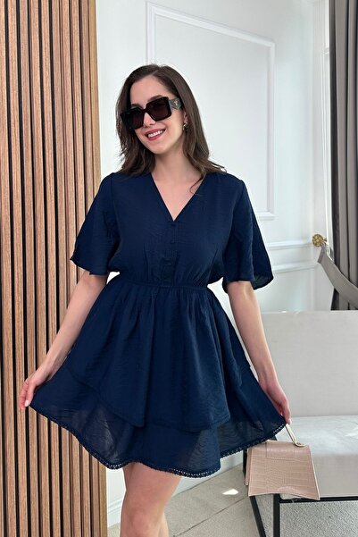 Butik Modana Etek Katlı Elbise