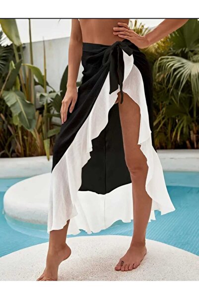 ARHEZ TEKSTİL Marina iki renk plaj pareo etek