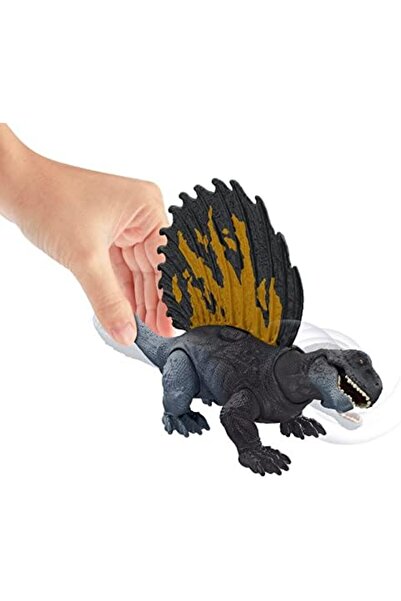 mattel لعبة الديناصور إيدافوصور من فيلم Jurassic World Strike Attack مع مفاصل متحركة وميزة ضربة واحدة