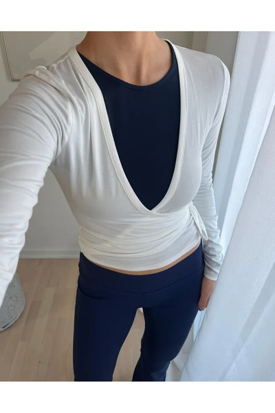 fablair Tie-Up Kruveze Blouse