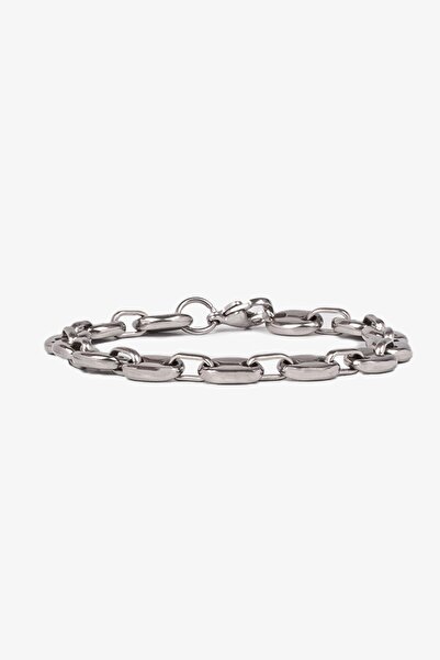 Getto Deri Button Steel Bracelet