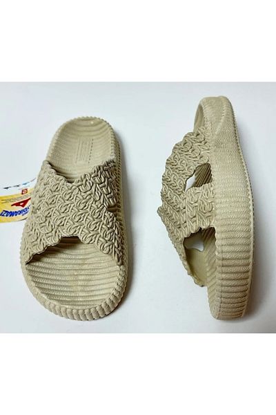 GEZER Straw Look Thick Sole Pool Beach Terrace Balcony Bathroom Street Slippers