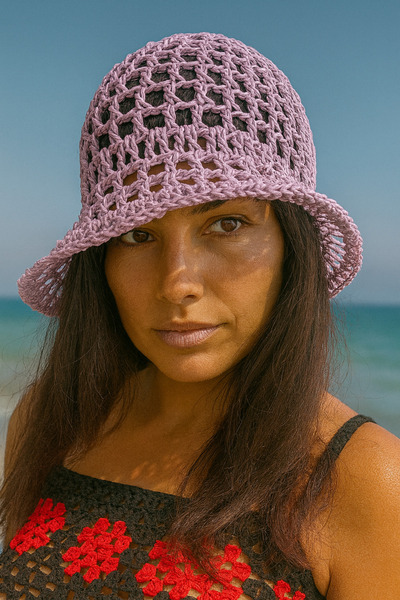 Talinhandmade Straw Mesh Bucket Hat (Paper Rope – Adult Compatible)