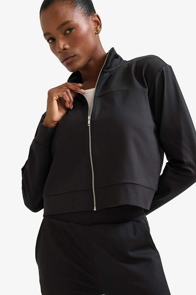 DeFacto Defactofit Standard Fit Stand Collar Stretch Fabric Inside Soft Fuzzy Zipper Sweatshirt E8981Ax25Au