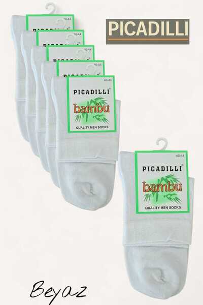 Picadilli Yarım Konç Bambu Çorap 6lı paket Dikişsiz Yıkamalı Kokulu