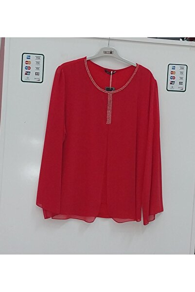 LATUUBUTİK Şifon taşlı bluz