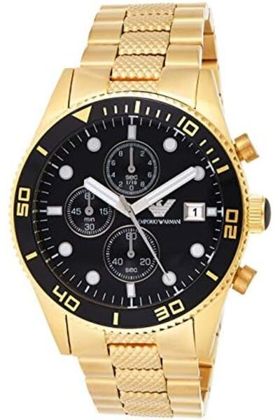 Emporio Armani Men's Quartz Watch, Analog Display and Stainless Steel Strap AR5857