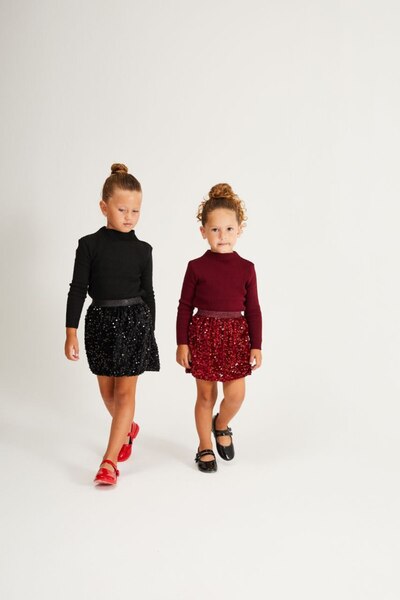 noliva bebek ve çocuk “Stylish Girl's Party and Special Occasion Sequined Suit”
