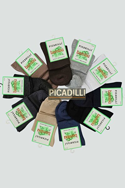 Picadilli Half Socks Bamboo Socks 6 Pack Seamless Washable Scented