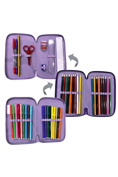 OEM Triple Pencil Case Kuromi Bicolor