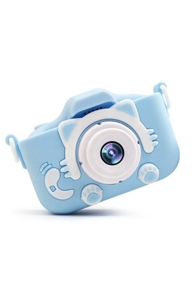 FOXMAG24 Cameră foto pentru copii, ecran de 2'', 12MP, 1080P HD, peste 2000 de fotografii, filmare 2 ore, încărcare USB, albastră