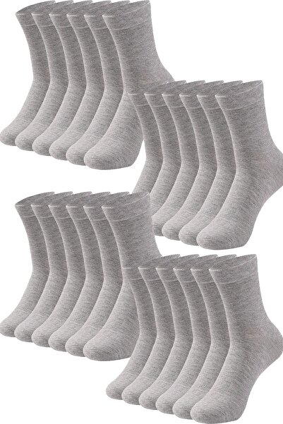 HRN Textile Pack of 24 Men's Cotton Plain Long Socks – Anti-Sweat and Odor