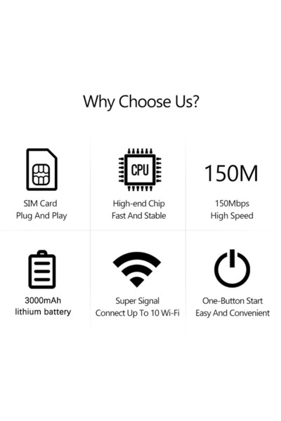 ENAR جهاز توجيه واي فاي محمول 4G بشاشة ملونة وجهاز توجيه لاسلكي مشترك محمول