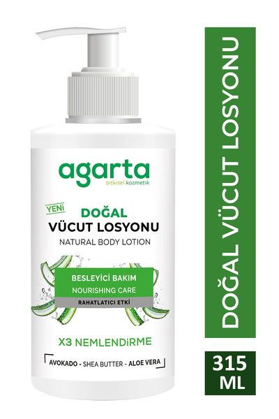 Agarta Doğal Nemlendirici Vücut Losyonu 315 ML