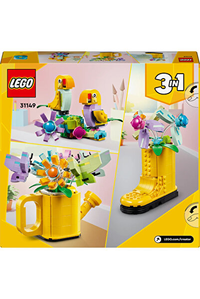 LEGO ® Creator Flowers in Watering Can 31149 - Creation Set for Ages 8 and Up (420 Pieces)