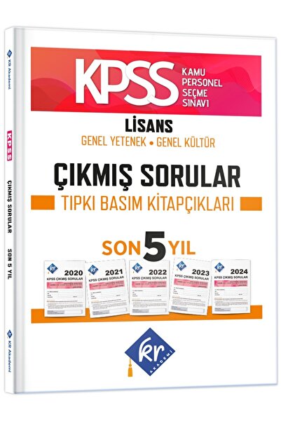 KR Akademi Yayınları Kpss Genel Yetenek Genel Kültür Çıkmış Sorular Son 5 Yıl...