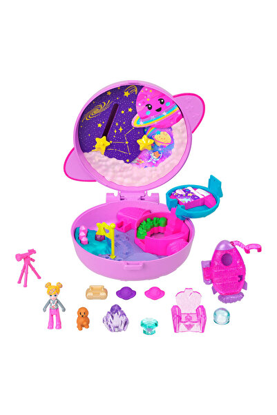 Polly Pocket ™ POLLY GEZEGENİ™ Mini Oyun Seti, 1 mikro bebek ve yavru köpek f...