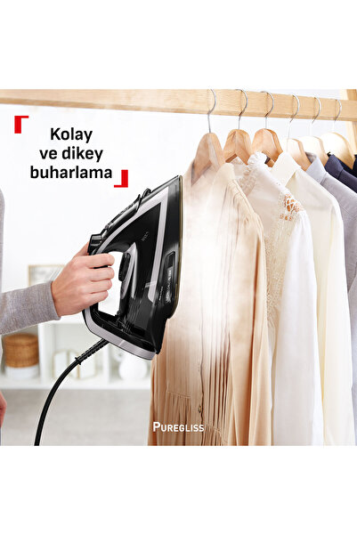 TEFAL FV8062 Puregliss Kırışıklık Giderici 3000 Watt Buharlı Ütü