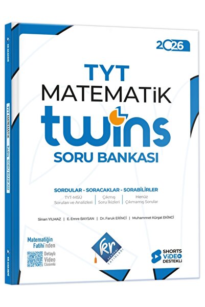 KR Akademi Yayınları 2026 TYT Twins Matematik Soru Bankası