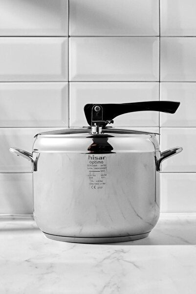 Hisar Optima Bergama Induction Base Pressure Cooker 6 Lt. Black