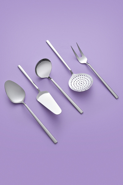 Hisar Milano 5 Piece Steel Serving Set