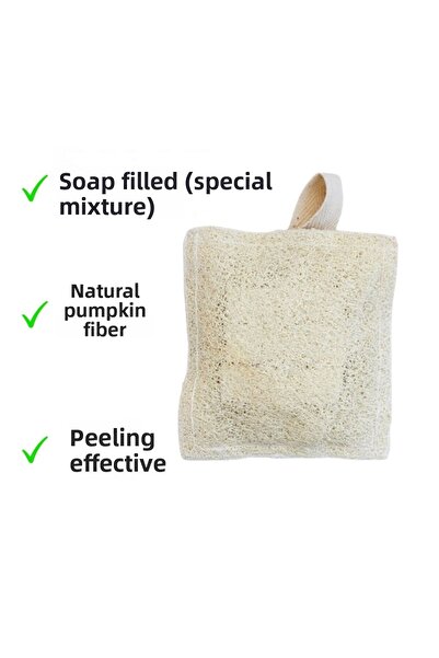 MardinSepet مقشر حمام مملوء بالصابون - ألياف اليقطين