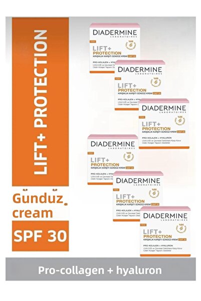 Diadermine Lift Firming and Sunscreen Cream Spf 30 50 ml X 6 Pcs