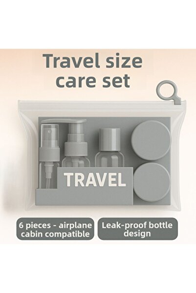 TARIK HOME Σετ περιποίησης και καλλυντικών ταξιδιού 5 τεμαχίων, πολύχρωμο, συ...