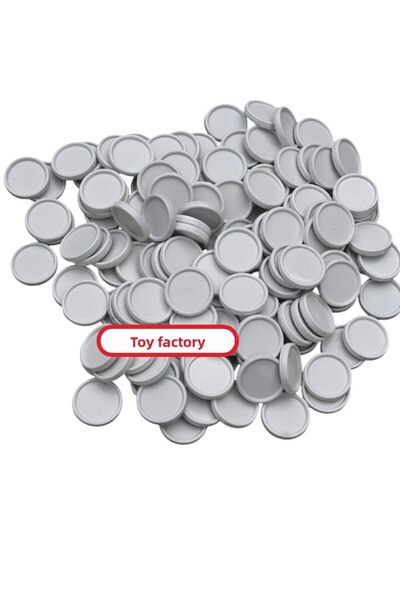 Miajima Box Games Game Stone Game Pawn Round Flat 28 mm 100 Pcs Gray