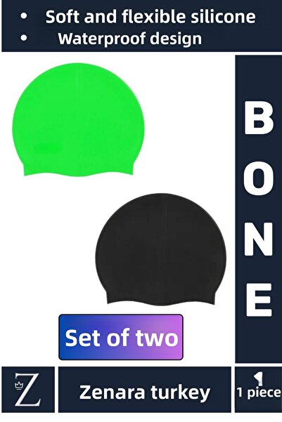 Zenara Висококачествена водоустойчива еластична мека шапка за плуване в басей...