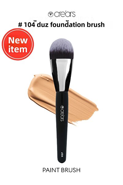Cre'ars فرشاة كريم الأساس المسطحة فرشاة طلاء الوجه من كري آرس # 104