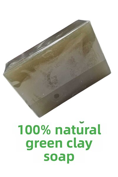 TrendMilano صابون طبيعي 100% بالطين الأخضر النقي لتفتيح الوجه بالطين (120 جرام)