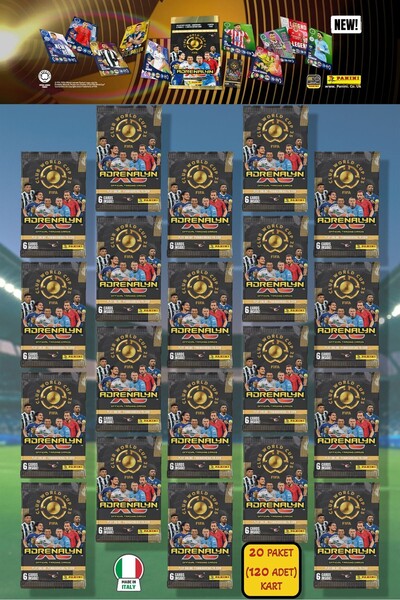 TOYFEST Panini Club World Cup 25 Footballer Cards - Pack of 20 (120 Cards)