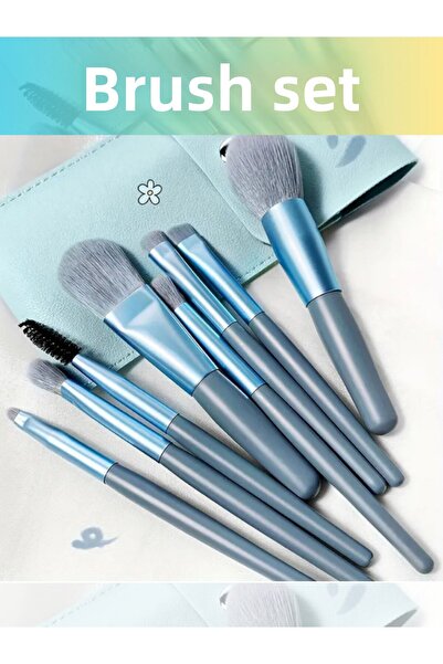 MODA 8 فرش مكياج للوجه ناعمة من الريش