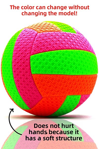 İMVULA Soft Touch Volleyball Ball - Indoor and Outdoor Colorful