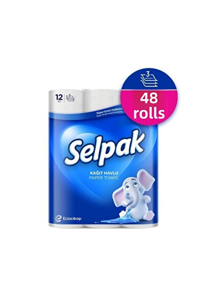 Selpak منشفة 12 قطعة × 4 قطع