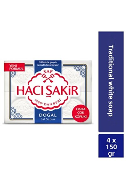 Hacı Şakir 600 جرام 4 عبوات من صابون الاستحمام