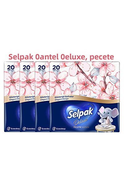 Selpak Deluxe Flashy Tablewares Lace Pattern Napkin 4 Pieces