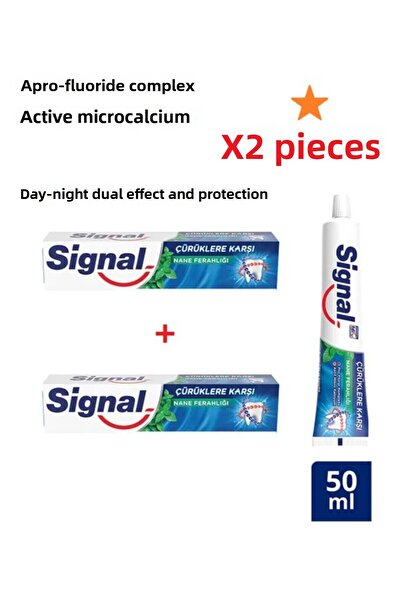 Signal Mint Freshness Against Caries 50ml x2 Toothpaste