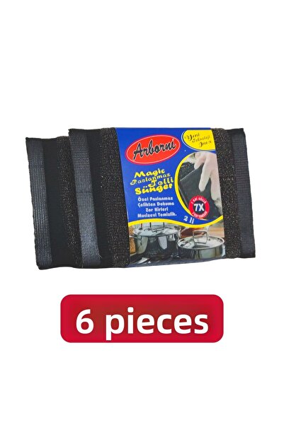 Arborni 6 bucăți de burete magic din inox - inoxidabil