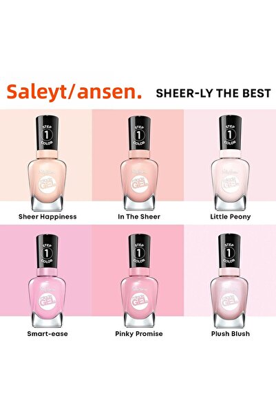 Sally Hansen Miracle Gel™ Nail Polish - 160 - Pinky Promise, 14.7ml
