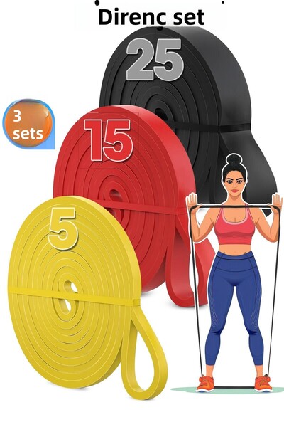 Venenon 5 + 15 + 25 KG ΣΕΤ 3 ΛΑΣΤΙΧΩΝ ΑΝΤΙΣΤΑΣΗΣ ΓΙΑ ΠΡΟΠΟΝΗΣΗ ΜΥΣΤΙΚΩΝ ΜΕ ΛΑ...