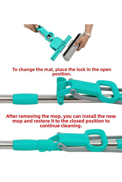 SMARTER Practical Mop Double Squeeze Spare Gift Mop